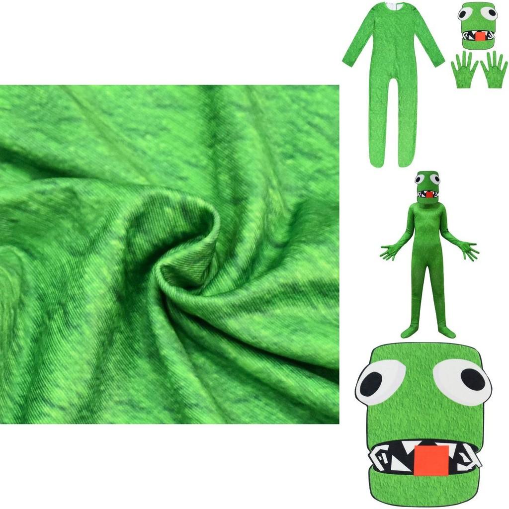 Roblox Rainbow Friends Grün Cosplay Kostüm Für Kinder Und Erwachsene