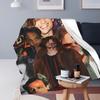 Matthew Gray Gubler Collage Decken Fleece Frühling/Herbst Multifunktionale Warme Überwurfdecken für Zuhause Auto Teppichstück