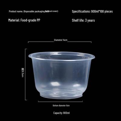 Fangcaodi Disposable Plastic Bowls