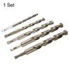 Uxcell M35 High Speed Steel Cobalt Twist Drill Bit Set Quick Change Hex Shank Jobber Drill Bits for Zinc Alloy 6/8/10/12/13mm, 1/4" Metal, Steel,