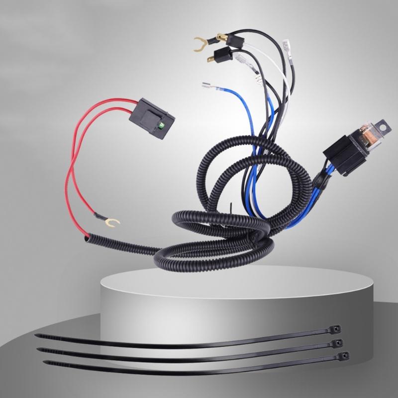 Vehicle Cable 12V Wire Bundle Waterproof Auto Light Wiring Set Clear Turn Signal Light Wiring Universal Horn Wiring