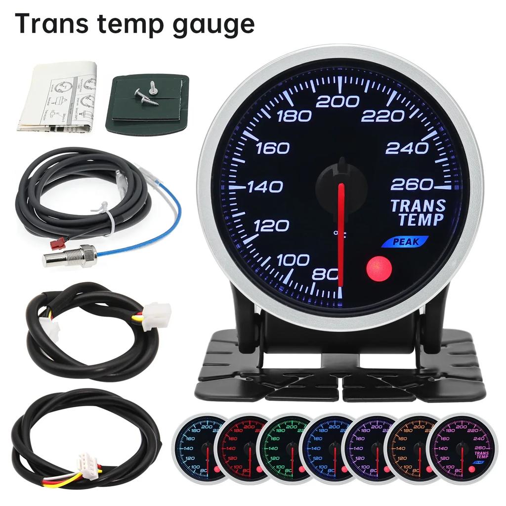 100% Car Accessories Auto Gauge 8 Color Voltmeter Oil Pressure Water Oil Temp EGT Exhaust Temp Turbo Boost Fuel Press Tachometer