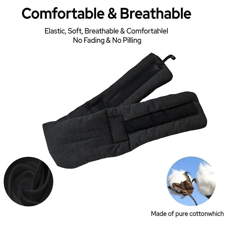 Neck Pillow With Eye Mask For Long Flights Travel Pillows For Airplanes Car Headrest Zero Eye Pressure Adjustable Eye Cover