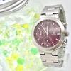 Used [New Battery] CITIZEN xC Cross Sea Ladies Watch Purple Date Silver Chronograph 0560-H25951 000594