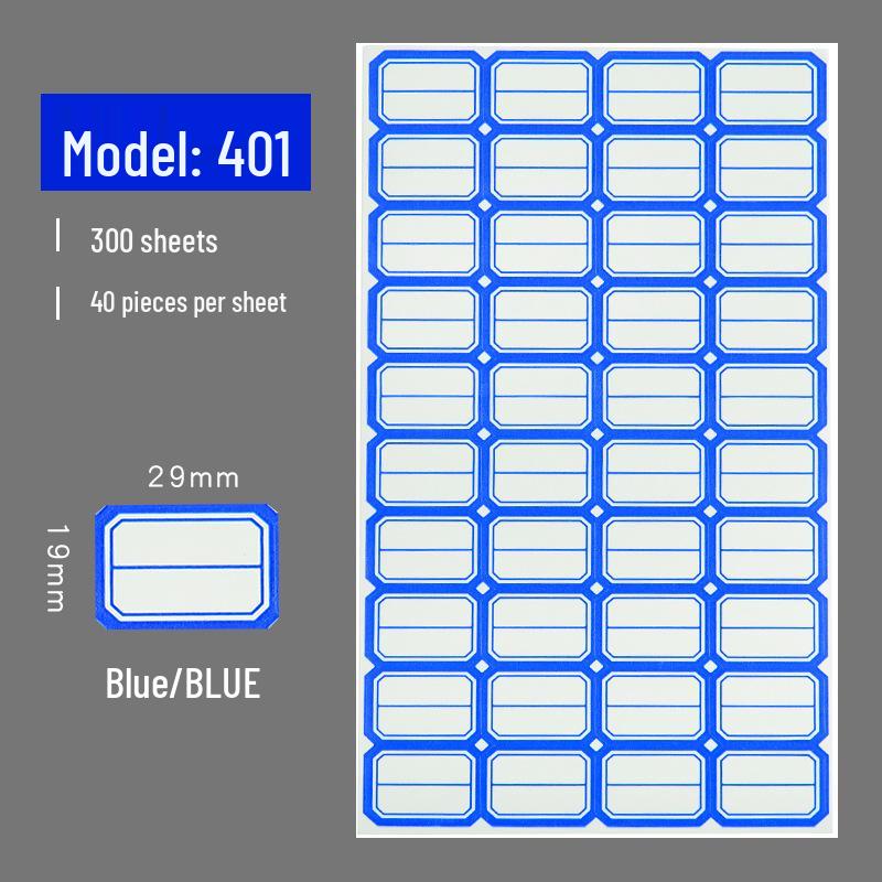 Self-Adhesive Label & Name Stickers for School & Warehouse Classification