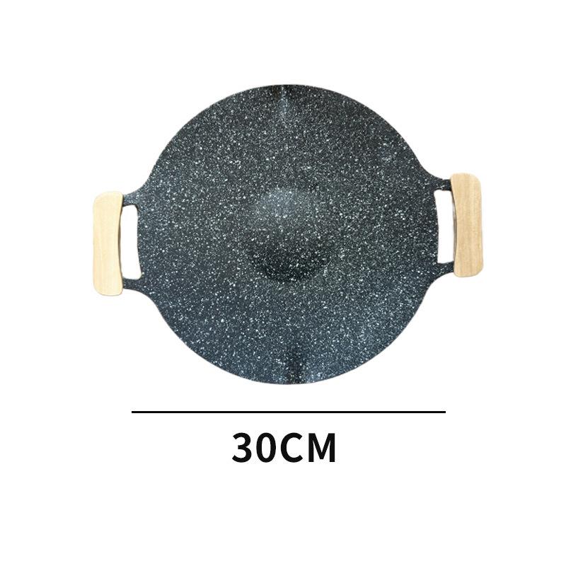 Portable Non-stick Camping Griddle and Frying Pan Set for Outdoor Barbecue Cooking