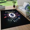 Chelsea Football Club2 Flannel Pattern Square Carpet,Area Rug,Carpet Rug for Living Room Bedroom Sofa Playroom Decor,Non-slip Floor Mat