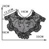 Black Embroidered Mesh Organza Front Collar Collar Sewing Lace Diy Decorative Dress Wedding Dress Accessories