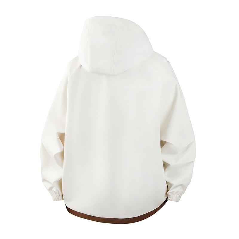 New Outdoor Jacket for Men and Women In Spring and Autumn, Versatile Youth Hooded Color-blocking Jacket Jacket