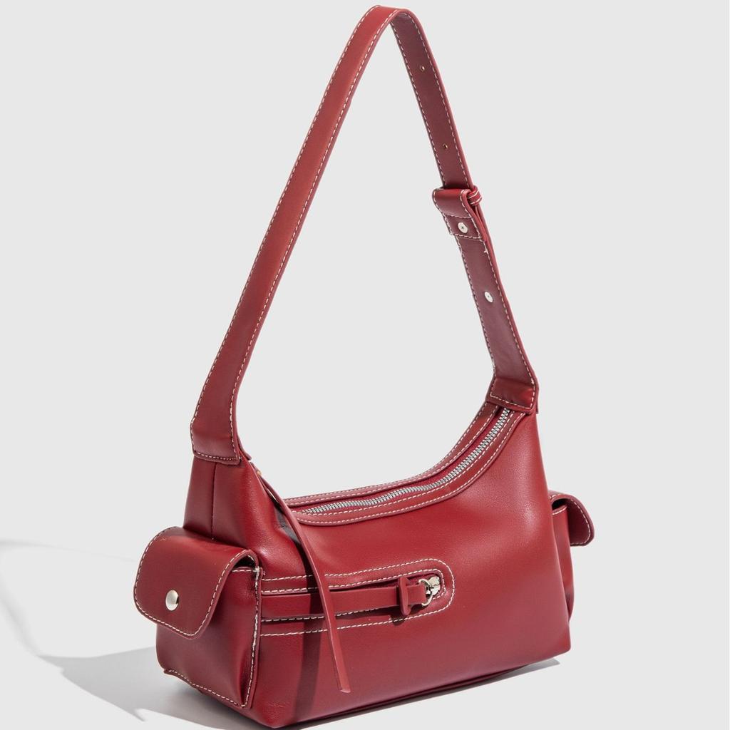 Tang Xiangyu same camera bag 2025 niche design new hobo premium texture retro shoulder underarm bag women