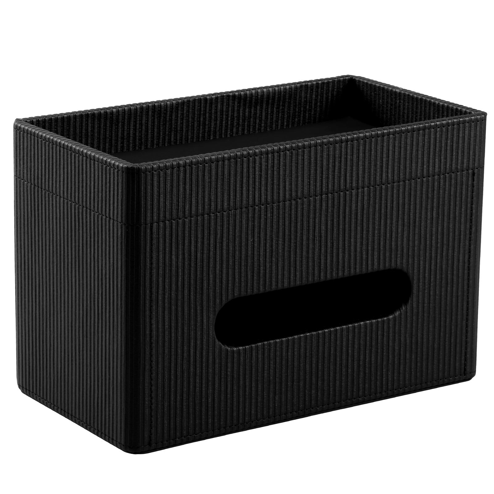 

Коробка для салфеток с магнитной крышкой, Держатель для салфеток с поддоном для хранения, Органайзер для бумажных салфеток из ПУ-кожи для рабочего стола, Держатель для салфеток