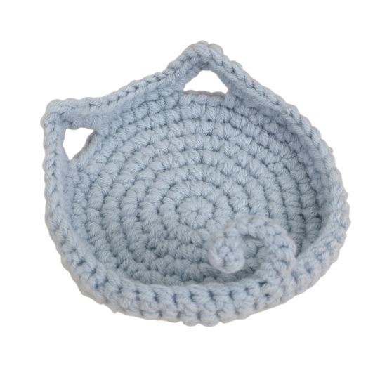Crochet Animal Coaster Fun Little Animal Coasters светло-синий