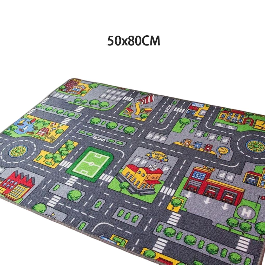 Children's Game Education Toy Road Mat Game Decorative Carpet Fun Learning Development Anti slip and Room Room