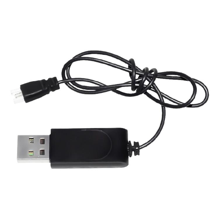 High Efficient 3.7V USB Charger Cable Line 4 Various Kind Connectors Cord Wire for Lithium Battery Devices Black
