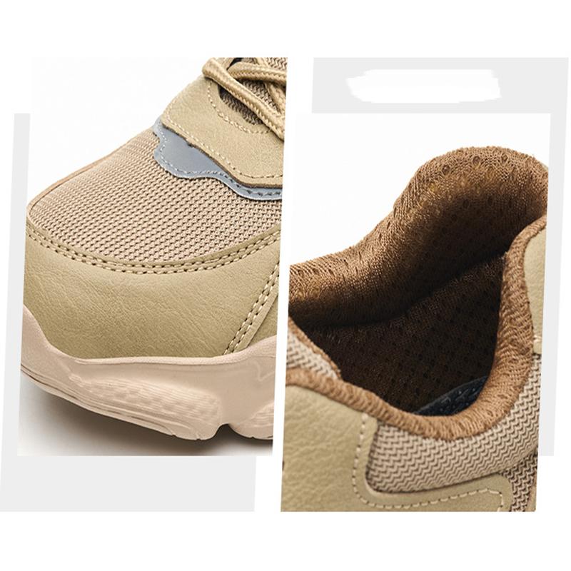 Oulylan New Anti-Smash Anti-Puncture Men Safety Shoes Comfortable Breathable Ultra Light Soft Sole Work Protective Shoes