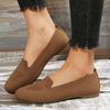 New Oversized Single Shoe with Fly Woven Mesh Surface, Shallow Mouth, One Foot Kick, Lazy Flat Bottom Casual Women's Shoes
