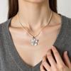 Leuchtende Eier Blumen Charm Halskette Farbwechselndes Design Künstlerischer Dopamin Schmuck Zubehör