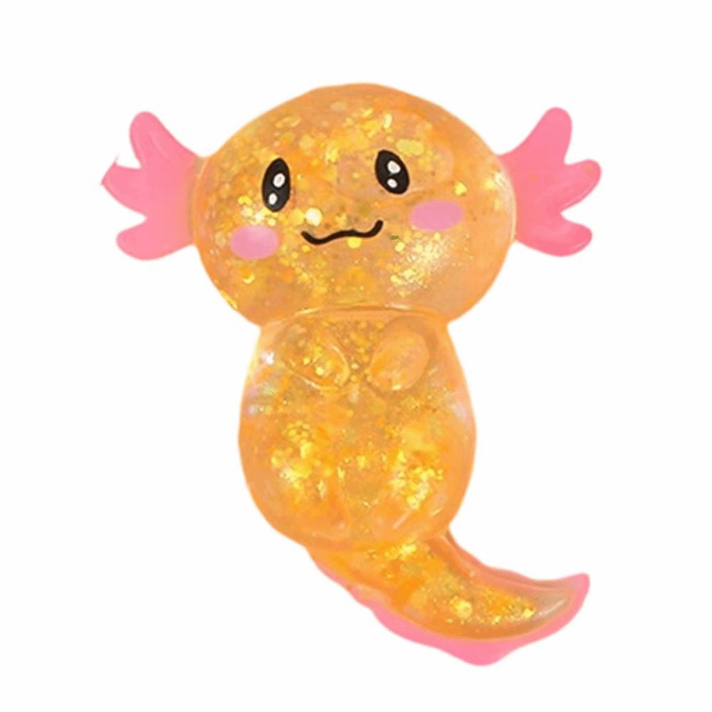 Slow-rebound Maltose Fidgets Toys Elasticity Stretchy Axolotl Squeeze Toy Squishy