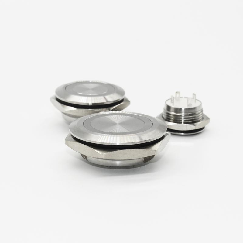 Electric Waterproof Power 12v Led Momentary Mini Push Button Switch Micro Pressure Switches 220v 24v Smart Home 12mm