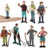 Simulated Diver Veterinarian Farmer Worker Postal Worker Toy Model Ornament For Collectors And Play