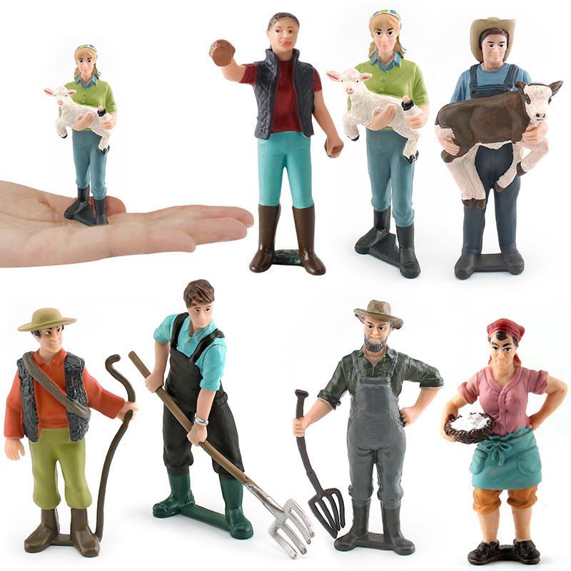 Simulated Diver Veterinarian Farmer Worker Postal Worker Toy Model Ornament For Collectors And Play