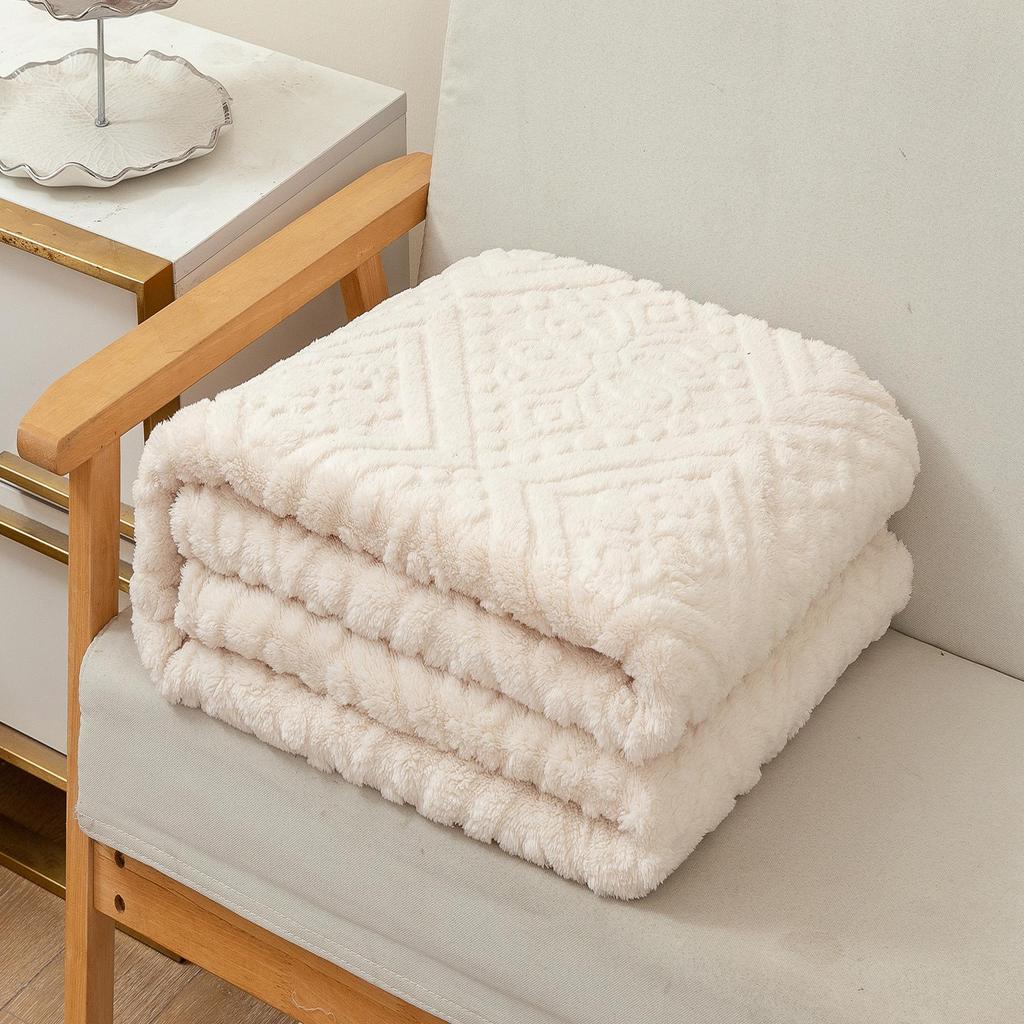 European Jacquard Taffeta Fleece Fitted Sheet Blanket