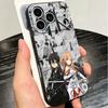 S-Sword O-Online SAO Anime Soft Phone Case for iPhone 16 16E 17 Air 15 Pro Max 14 Plus 13 Mini 11 12 7 Black Cover Back Shell