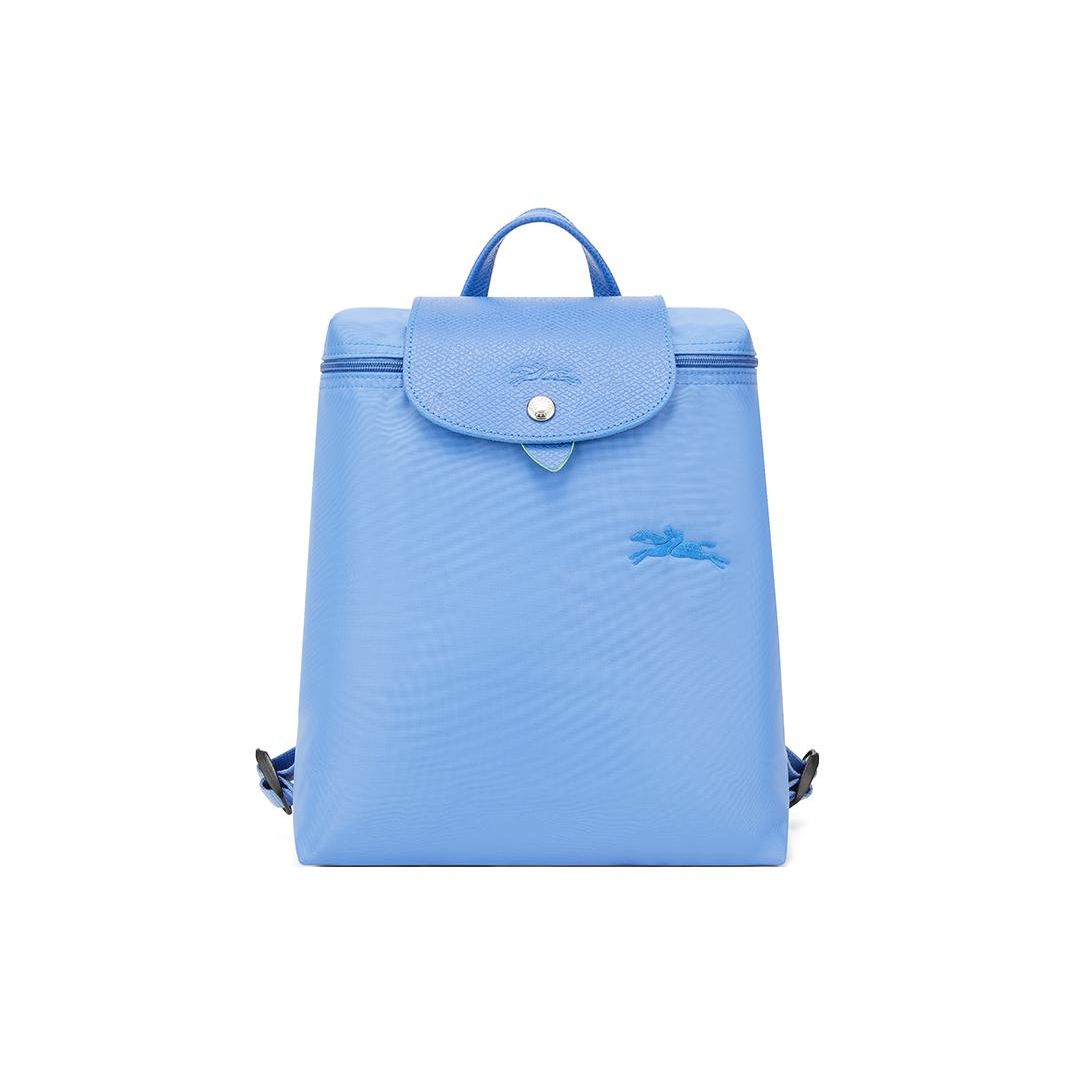 

Longchamp Button Zipper Closure Nylon Backpack Women backpack Blue 1699919P82 Basic Set (Bag)