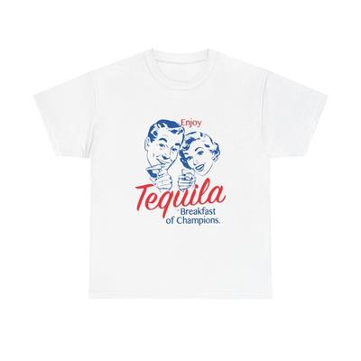 Enjoy Tequila Graphic T Shirt Vintage Retro Cotton Tee Unisex T-Shirt