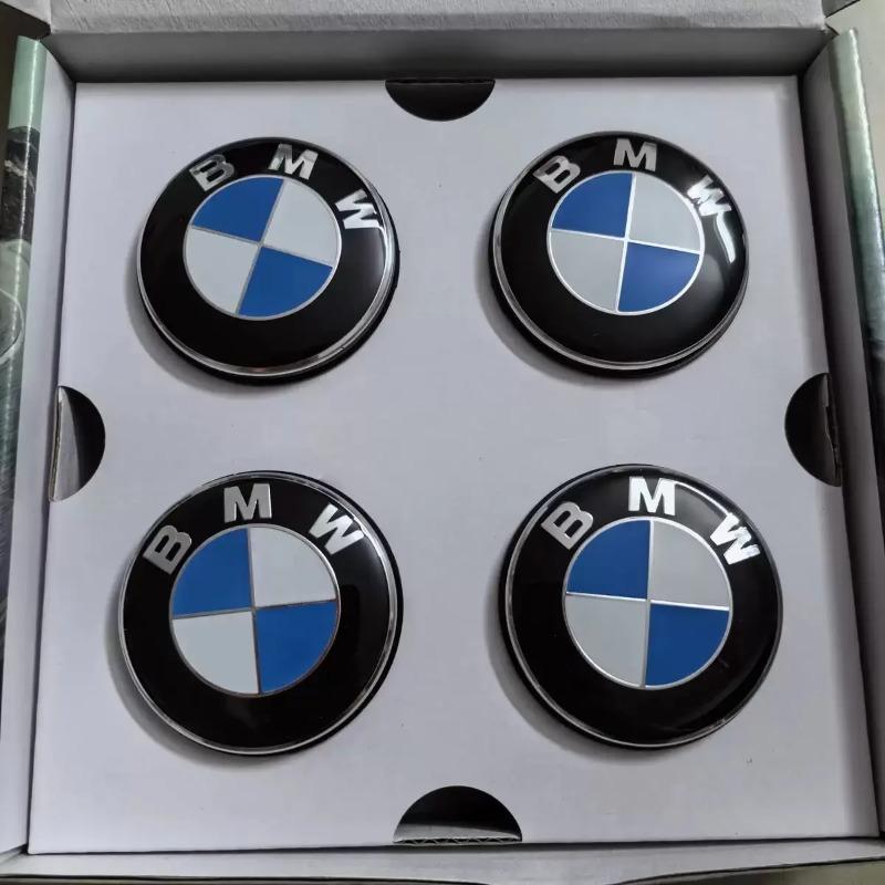 4 Pieces of 56/65mm Car Badge Wheel Center Cover Stickers and Wheel Hub Cover Stickers, Suitable For BMW E60 E36 E34 X6 F10 F20