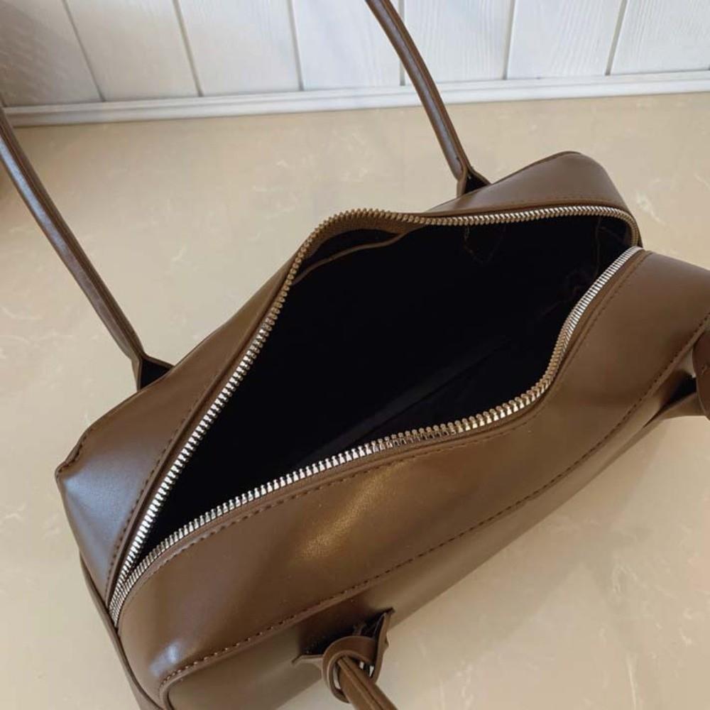 Large Capacity PU Shoulder Bag Korean Style Texture Underarm Bags French Stick Handbag Women