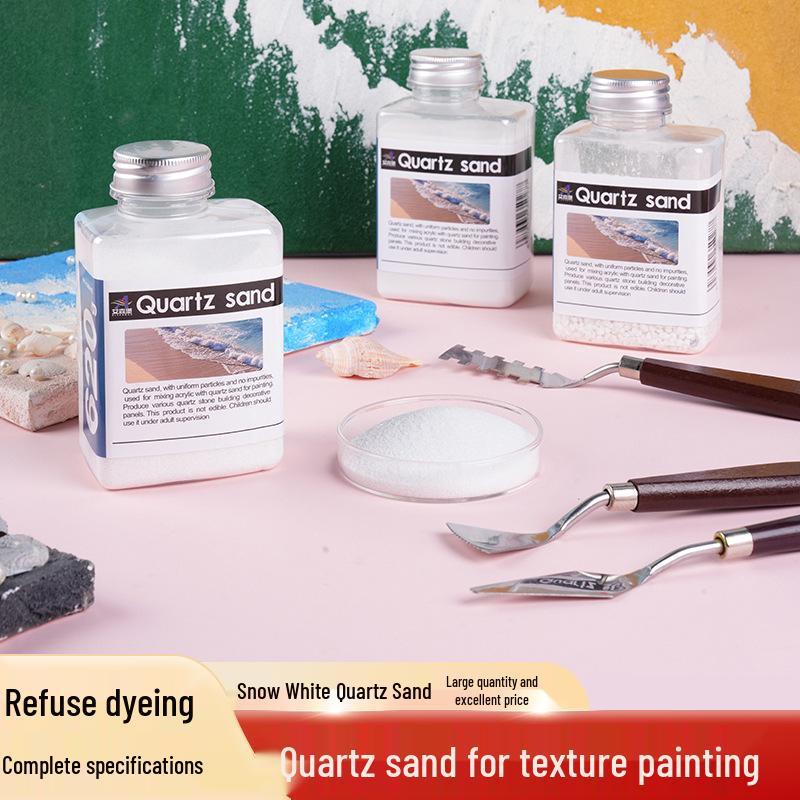 Weißer Quarzsand Acrylpigment: Feine Mineralgranulate für handgemachte Farben