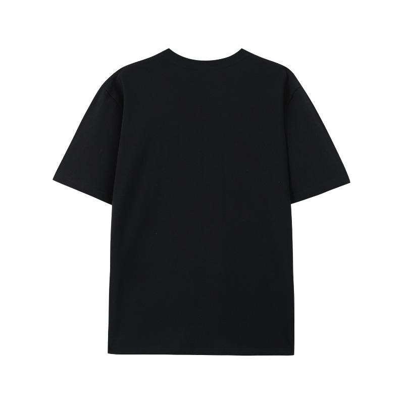 Tailles européennes Homme T-shirt à col rond, Style décontracté, Coupe regular, avec Applique Moto,