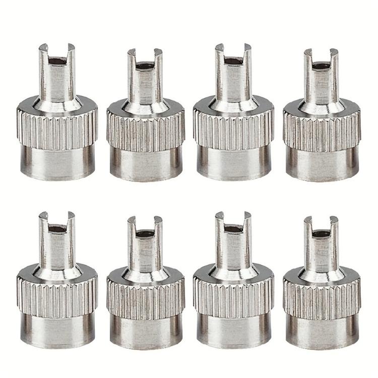 

Tire Valves Stem Cover Universal Fit Brass Tire Valves Caps for Secure Air Pressure Maintenance Easy Installation