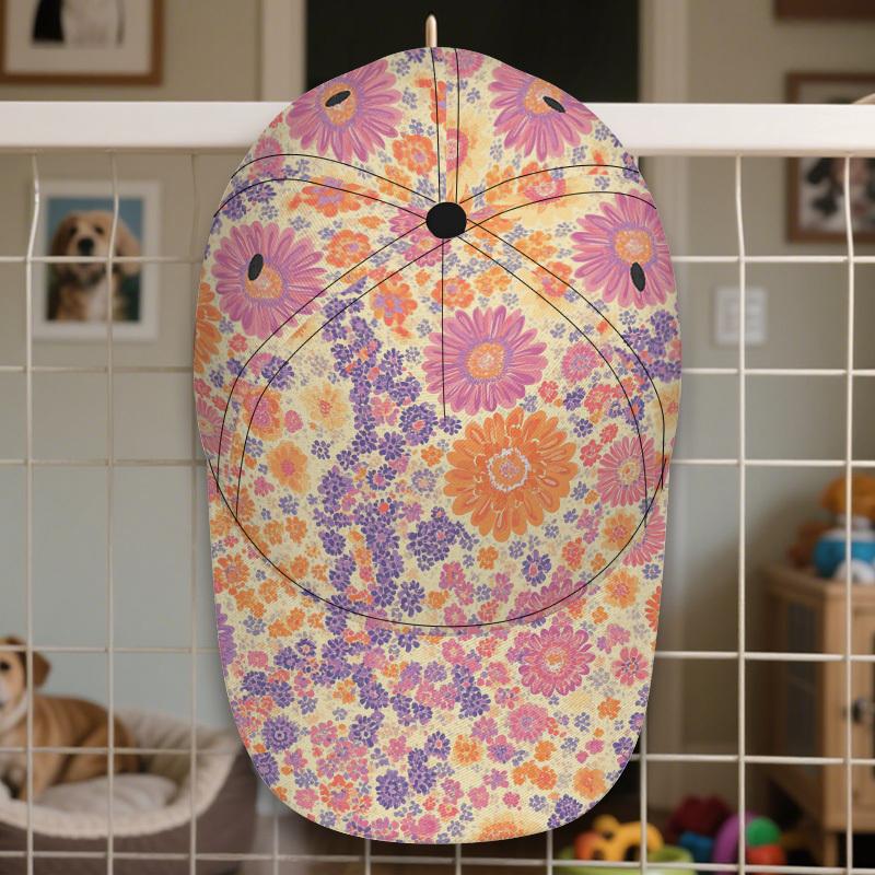 

Floral Swirl Pattern Print Classic Baseball Cap Stylish Duckbill Hat Ideal for Daily Wear Adjustable Design Lightweight Comfort