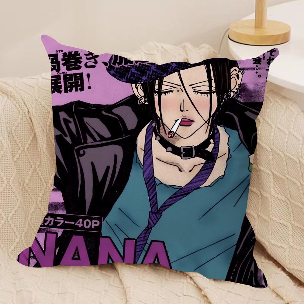 Arrival N-Nana Anime Cushion Cover Soft Plush Double-Sided Printed Sofa Pillow Cushion Cover | Cozy All-Season Decor Gift