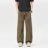 Linen Casual Pants Men's Summer New Old Money Wind Ice Silk Trousers Men's Loose Straight Drape Wide-leg Trousers