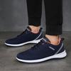 Spring and Summer Breathable Shoes for Men Mesh Lightweight Casual Shoes Comfortable Soft Bottom Flats Lace Up Knit Sneakers Men