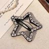 Hairpins Rhinestones Shining Hollow Five-Pointed Star Shape Hair Clips Stable Non-Damaging Hair