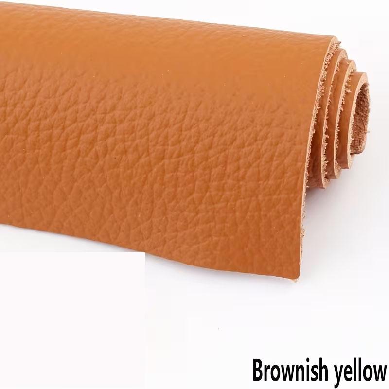 20 color head layer cowhide genuine leather material 1.5mm thickness lychee pattern genuine cowhide handmade DIY headboard sofa
