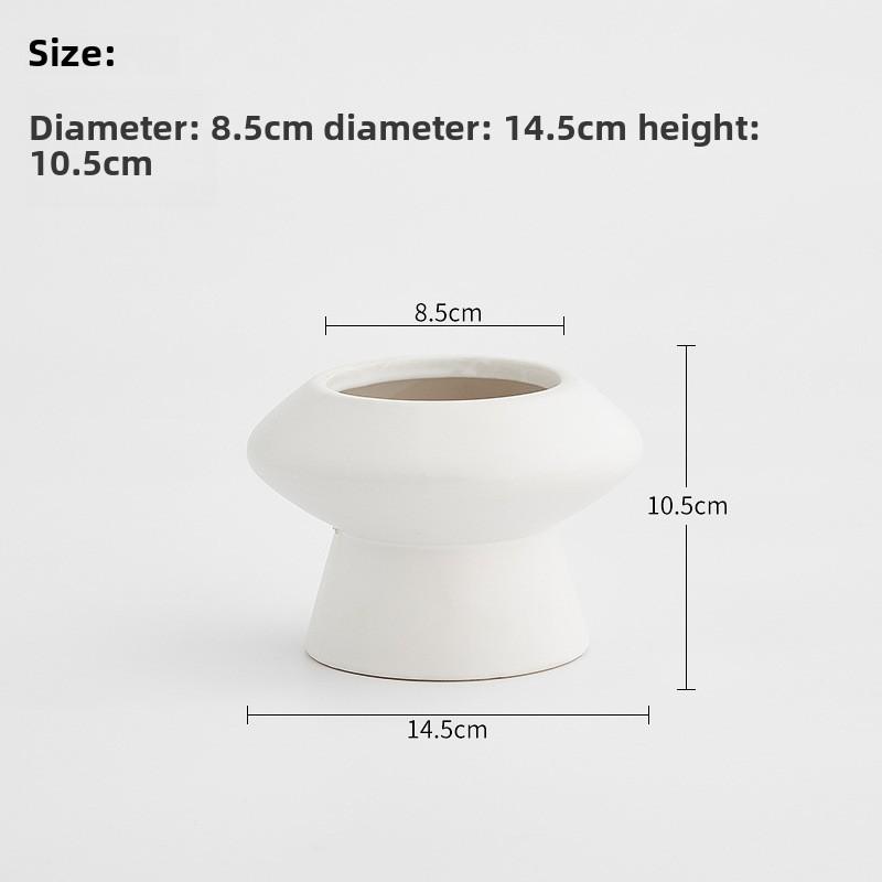 Simple Ceramic Flower Pot Modern Creative Flower Pot Home Decoration Desktop Decorative Plant Potes Simulated Plant Flower Vase