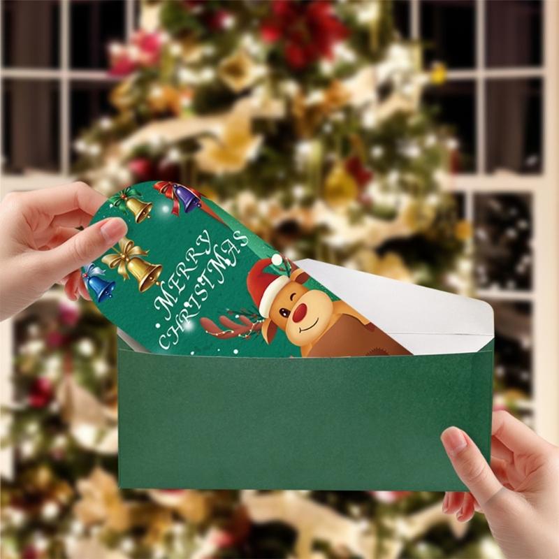 Creative Holiday Greeting Card With Envelopes Christmas Card For Travelers Office Use Festives Occasion