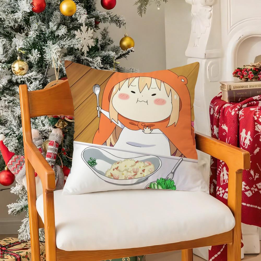 Anime uumaru ddoma Pillow Case Silky elegant Comfort Sofa Bed Invisible zipper