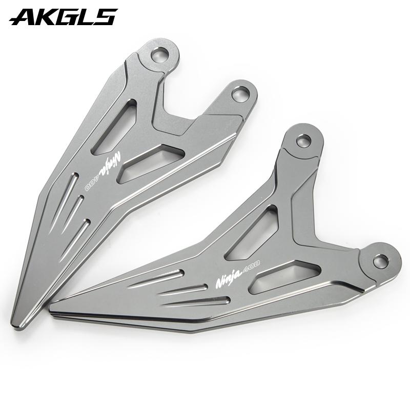 For Kawasaki Ninja 400 Z400 NINJA400 2018    Motorcycle Footpedal Pedal Kit Heel Plate Protective Cover