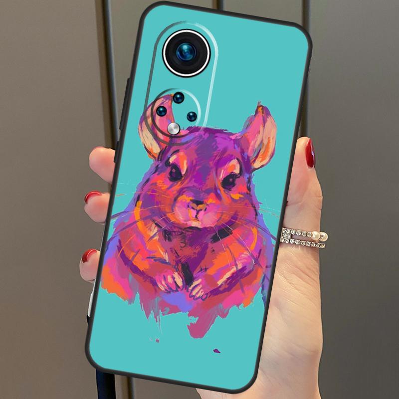 Cartoon Chinchilla For Huawei P20 P30 P40 Lite Pro P Smart 2019 Nova 9 5T Phone Case For Honor 50 8X 9X 10i