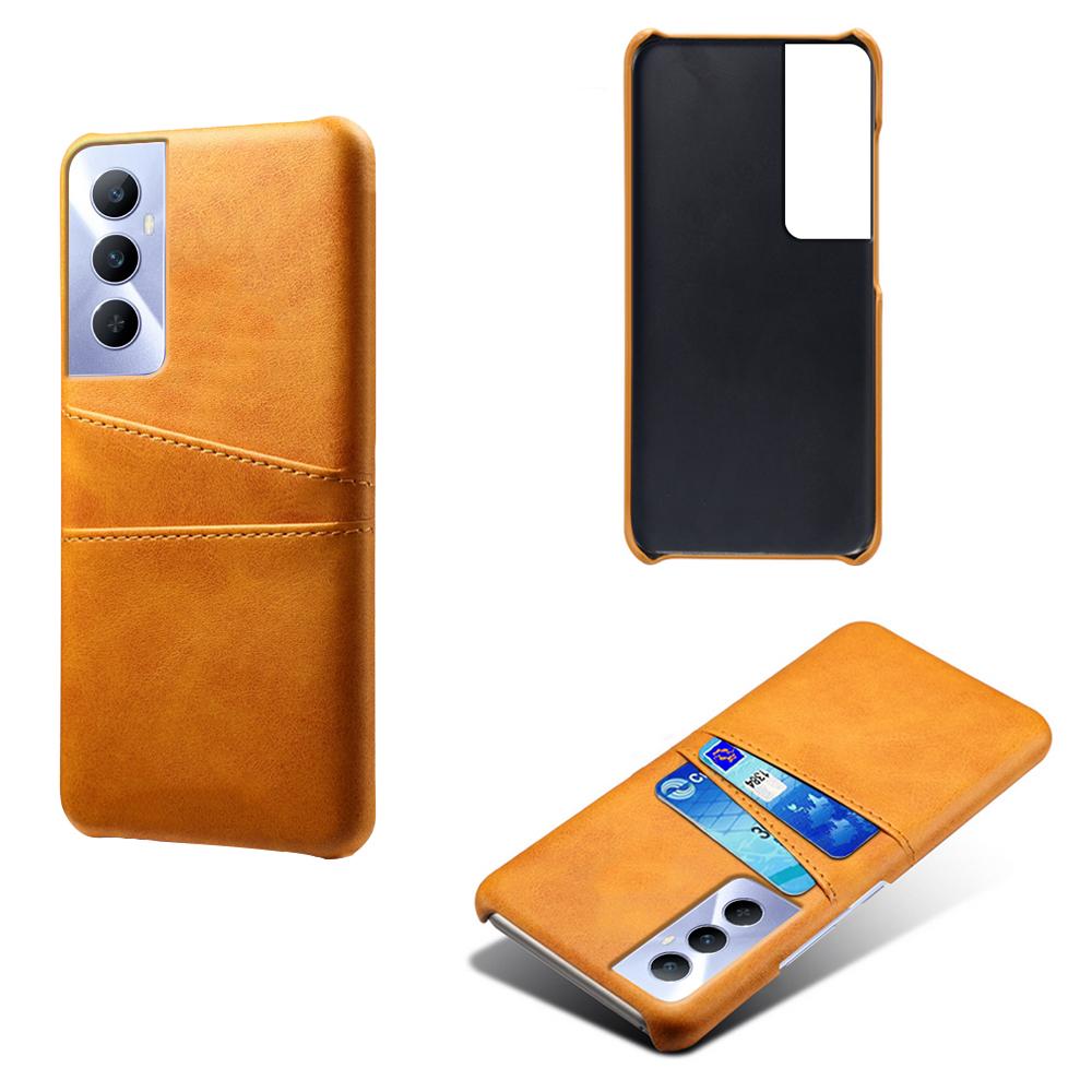For Realme C65 4G Case Dual Card Slots PU Leather+PC Hard Phone Cover