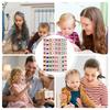 Mahjong Set Interactive Mah Jongg Toy Flag Pattern Games Blocks Tiles for Men Women Girls Youth Teens Wife Husband Son Daughter