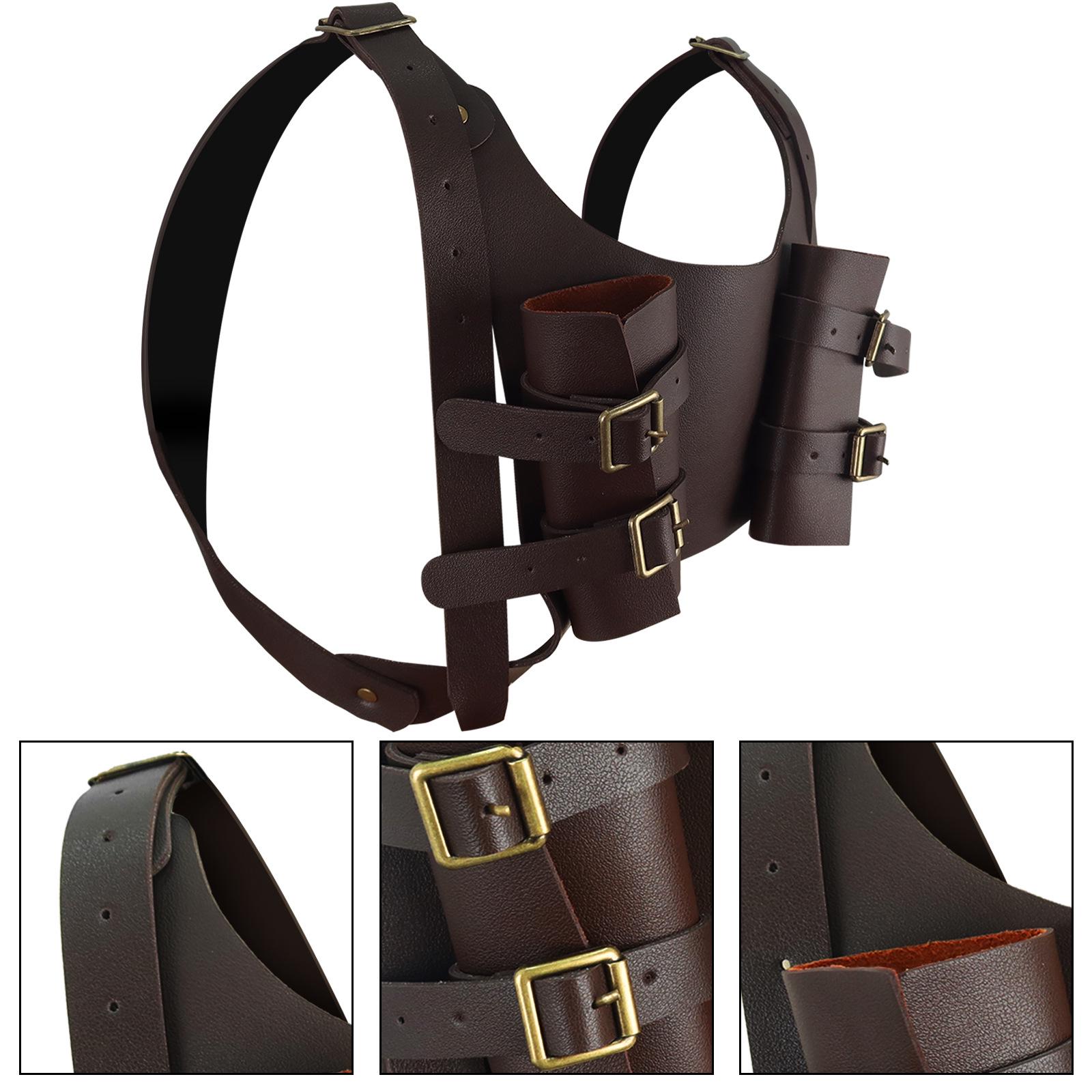 

Средневековые кожаные ножны викинга и наруч для костюма