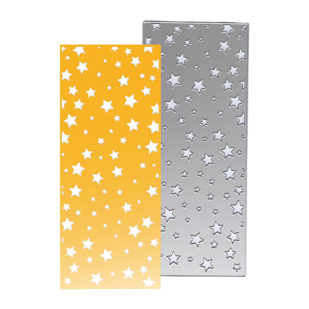 Stars Background Cutting Dies Metal Die Cuts Embossing Templates Molds Cuts Stencils for Scrapbooking Album Decoration