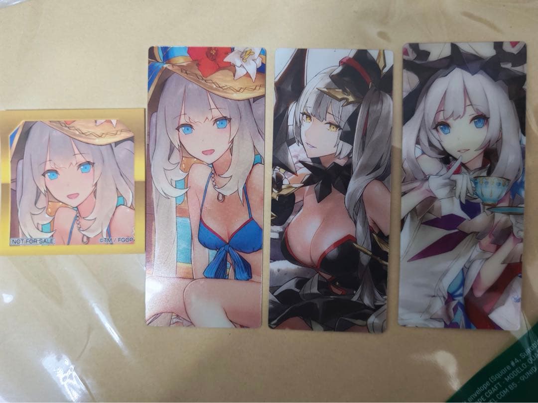 [USED] FGO Final Ascension Exhibition Admission Bonus Sticker - Formation-Style Card - Marie Set